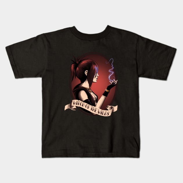 Witch of the Wilds Kids T-Shirt by SpicyMonocle